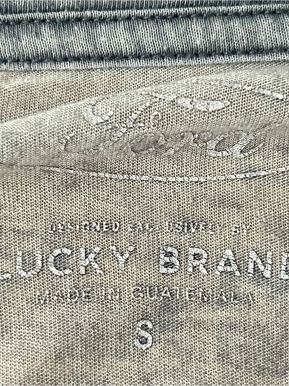 Lucky Brand Ford Bronco Burnout Graphic Tee Gray/Blue Size Small - Picture 3 of 5